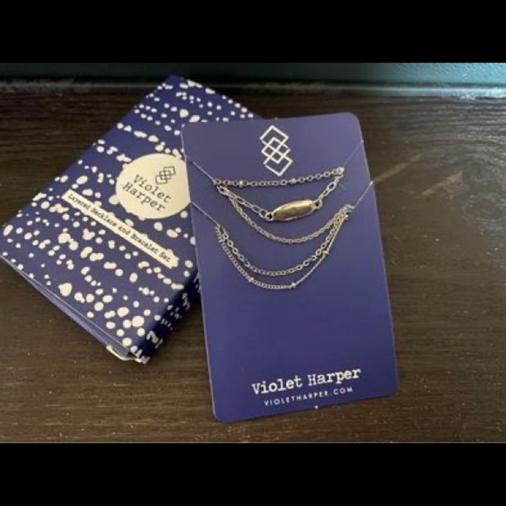 NEW Violet Harper Necklace & Bracelet Set